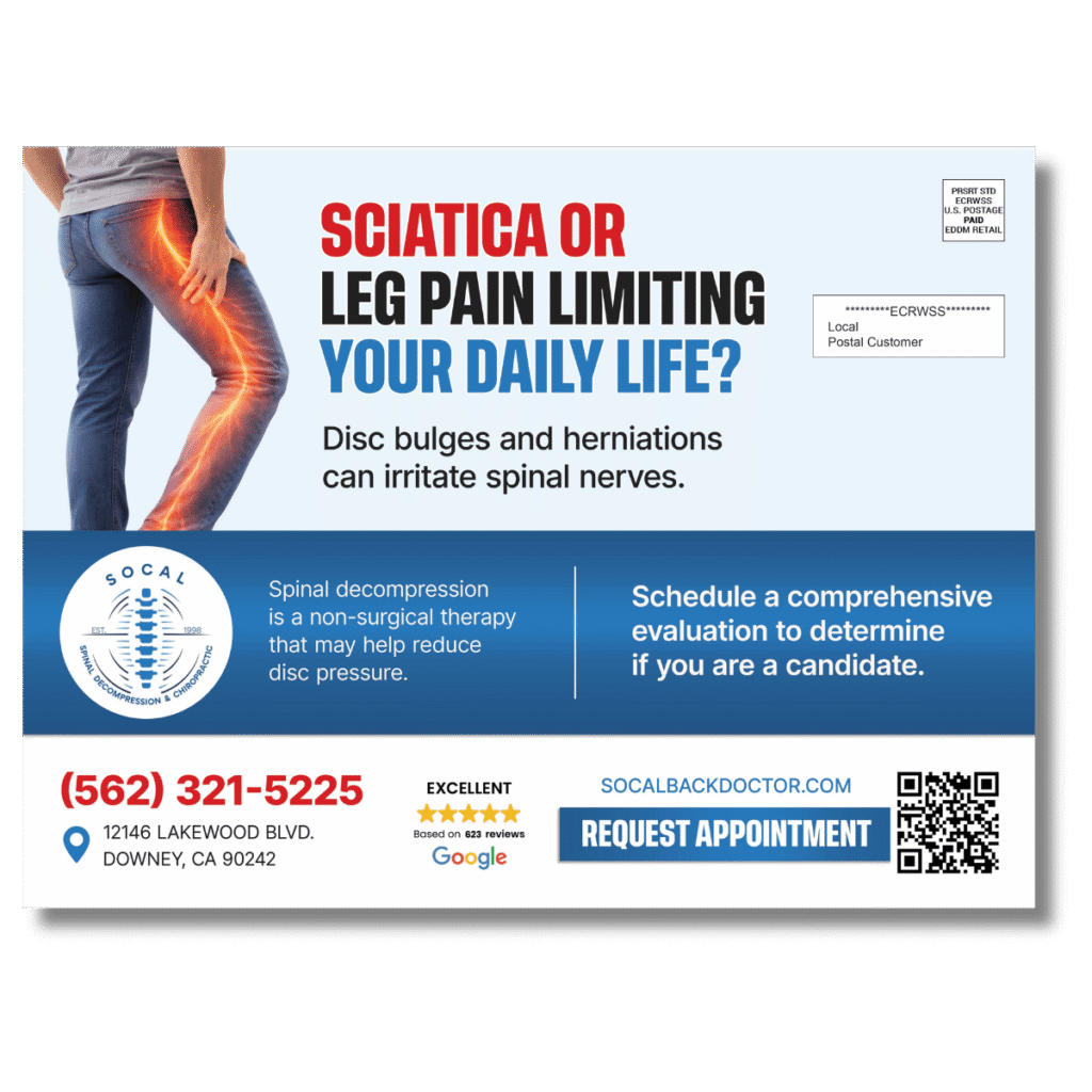 Solo Direct Mail campaign example — front